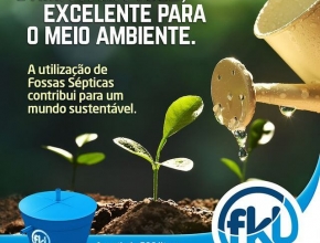 Invista em ações sustentáveis. Confira as Fossas Sépticas da @FibrasFKL.